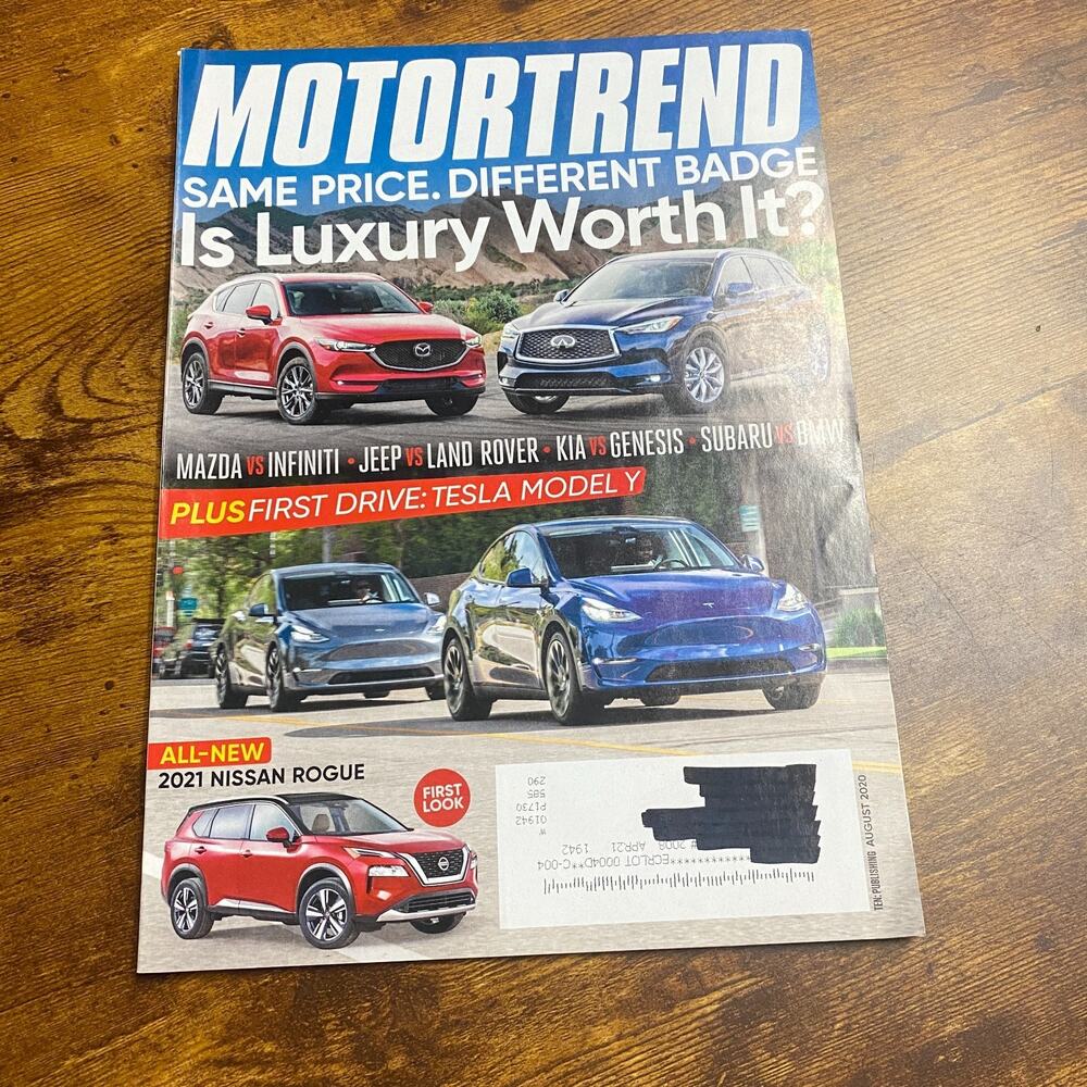 Motor Trend Magazine August 2020